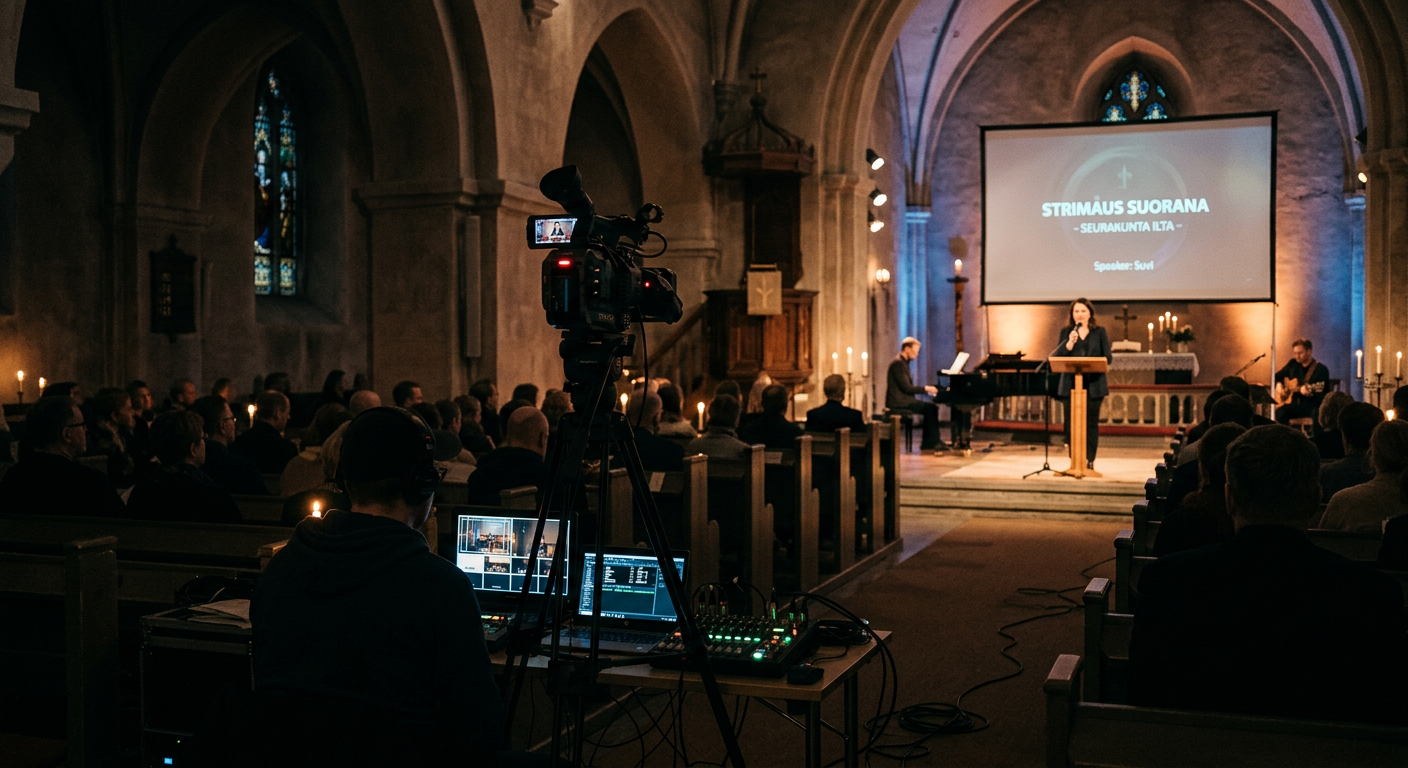 IT-tuki seurakunnille — jumalanpalveluksen livestriimaus